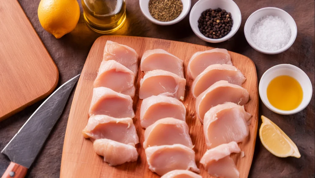 thin sliced chicken breast recipes 