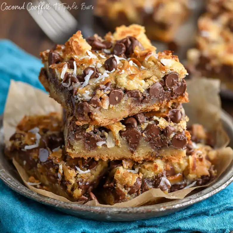 Coconut Toffee Chocolate Chip Cookie Bars Recipe