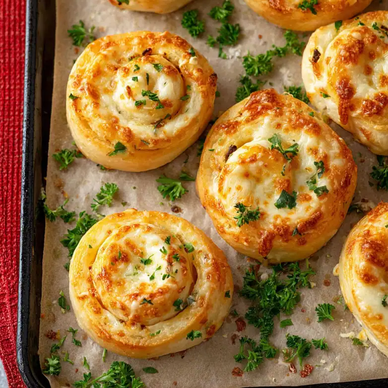 Delicious Cheesy Garlic Bread Rollups Recipe