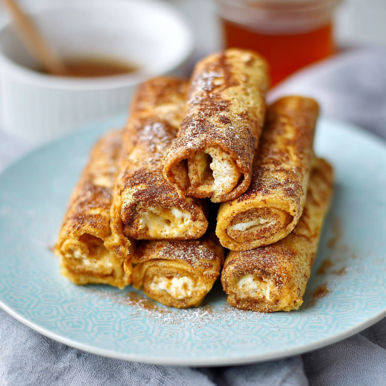 Delicious Low-Carb Pumpkin French Toast Roll Ups Recipe