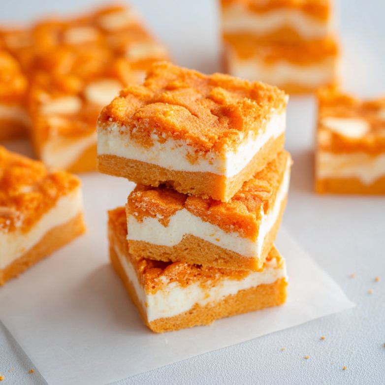 Delicious Orange Creamsicle Cookie Bars Recipe