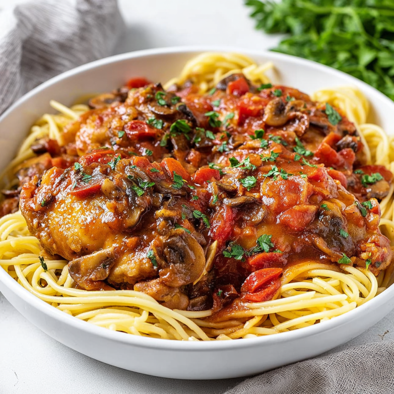 Delicious Slow Cooker Chicken Cacciatore Recipe