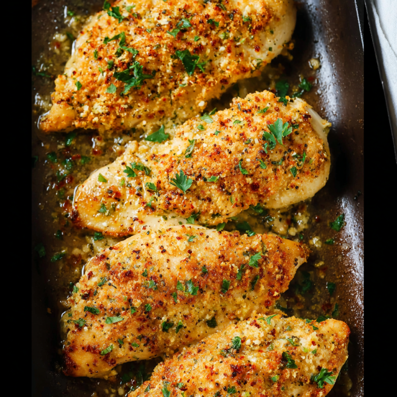 15-Minute Baked Garlic Parmesan Chicken Recipe