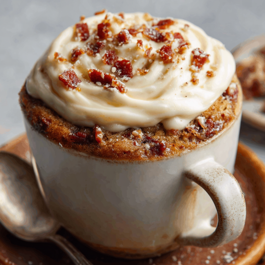 Delicious 3-Minute Keto Cinnamon Roll Mug Cake Recipe