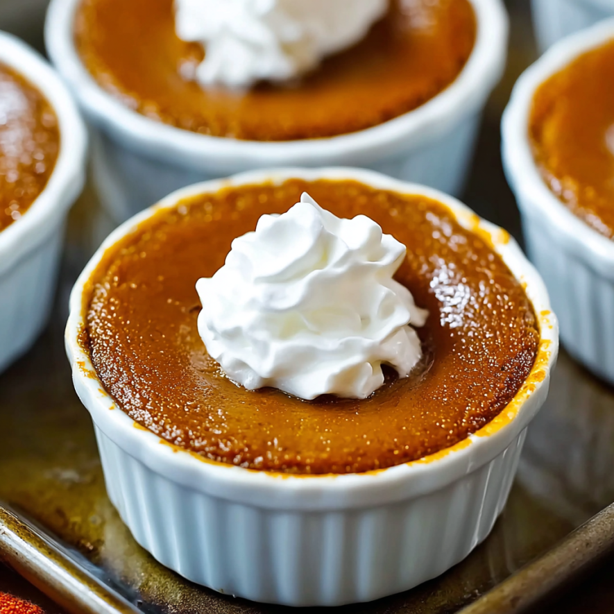Delicious Keto Mini Crustless Pumpkin Pie Recipe
