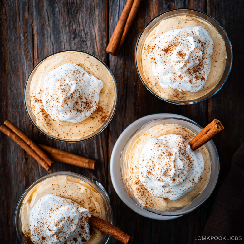Fluffy Low Carb and Keto Pumpkin Mousse Recipe