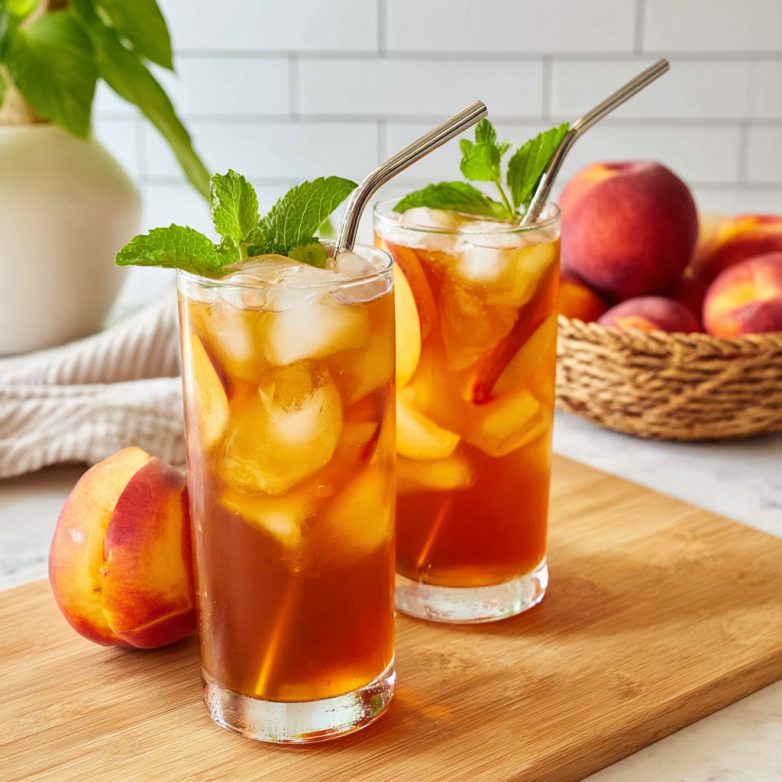 Refreshing Homemade Peach Iced Tea Recipe Delight