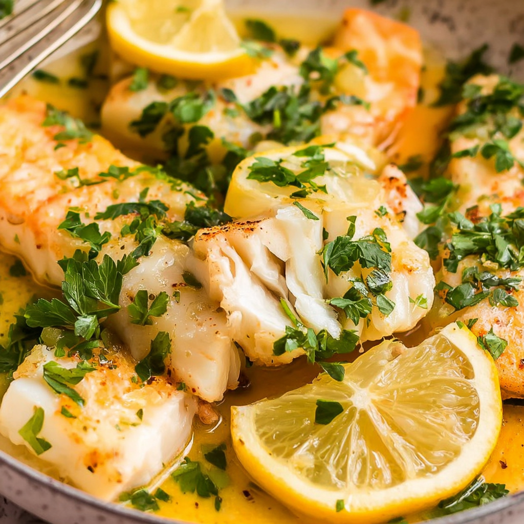 Buttered Lemon Cod Delight: Easy & Quick Recipe!