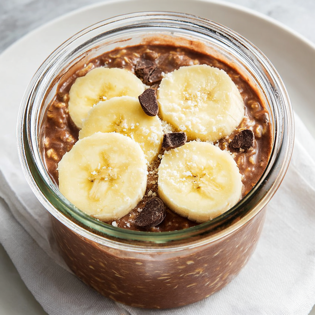 Chocolate Banana Protein Oats Bliss: Healthy Recipe