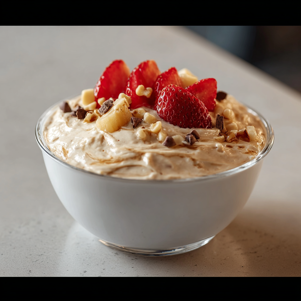 Easy Peanut Butter Cottage Cheese Mousse Delight.