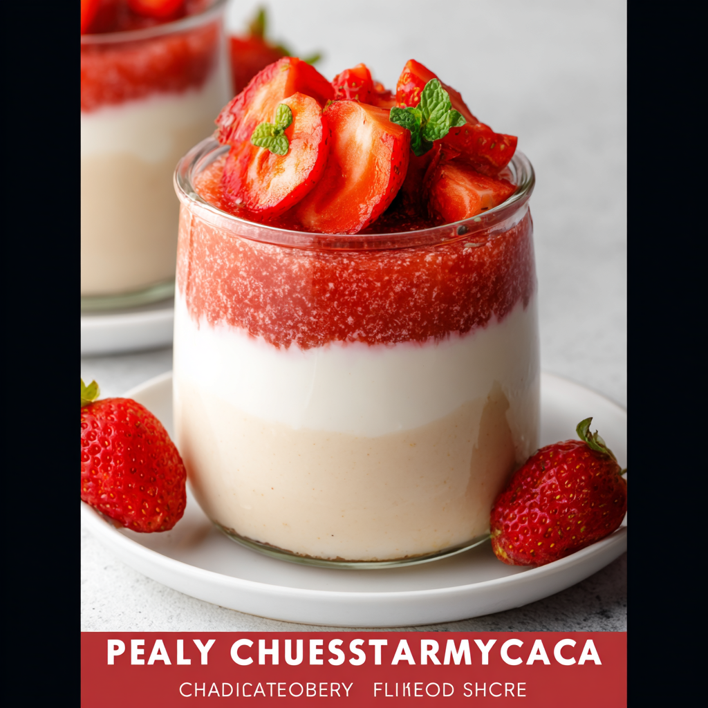 Healthy Strawberry Cheesecake Chia Pudding Recipe