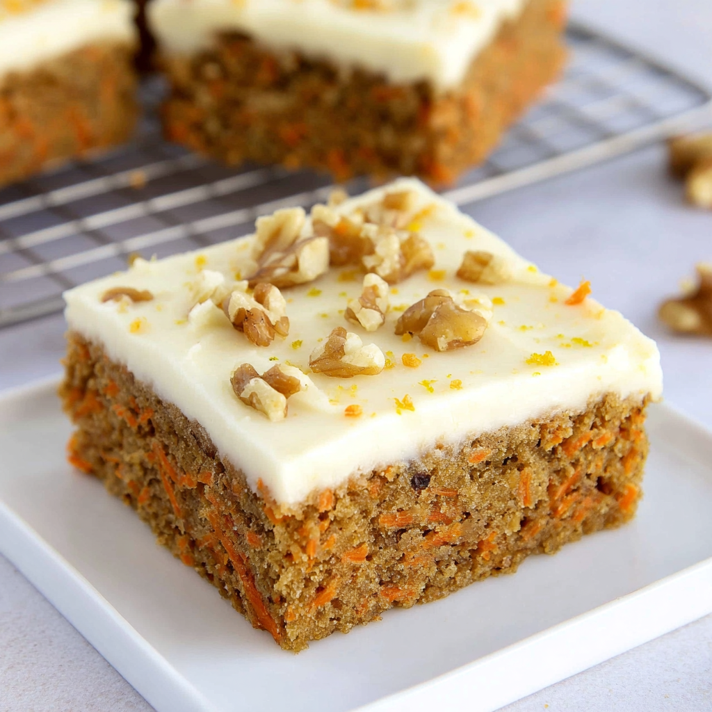 Keto Carrot Cake Bars - Healthy Low-Carb Sweet Treat