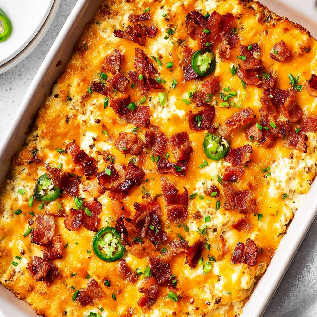 Keto Jalapeno Popper Chicken Casserole: Easy Cheesy
