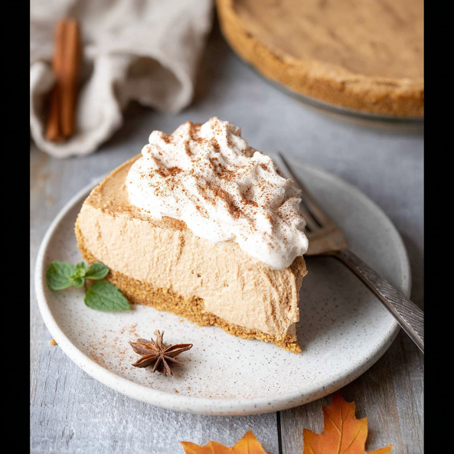 Keto No-Bake Pumpkin Cheesecake. Quick & Easy!