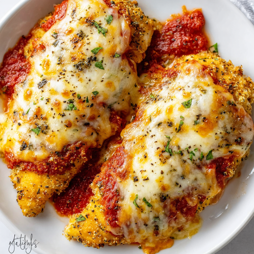 Low Carb Keto Chicken Parmesan Recipe for Dinner