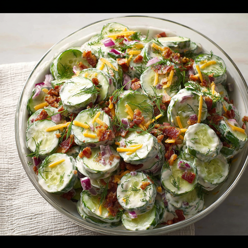 Refreshing Cucumber Ranch Salad