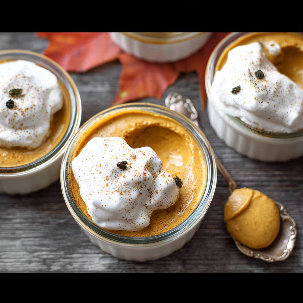 Delicious Creamy Spiced Pumpkin Pots Easy Desserts