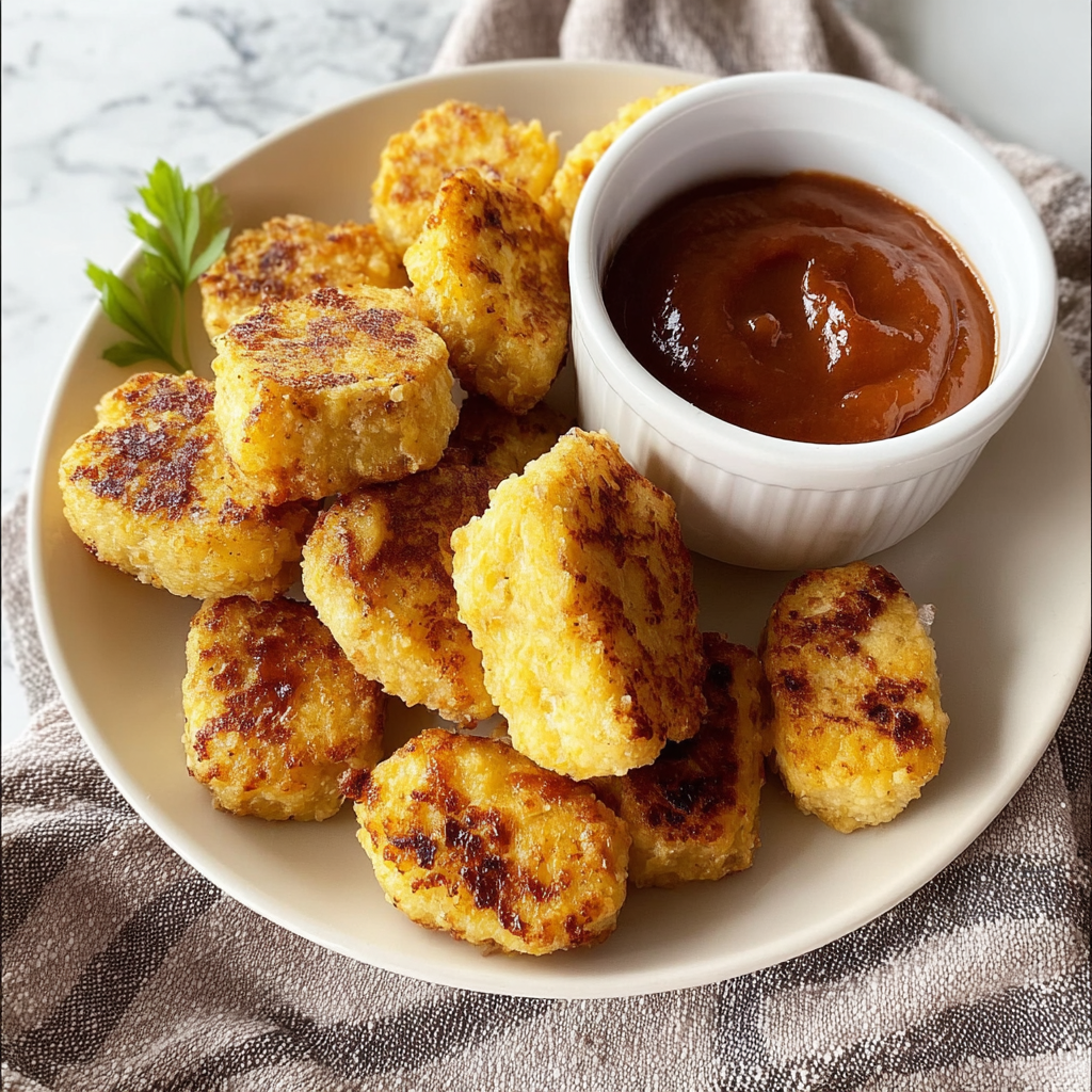 Easy Baked Chicken Nuggets (Quick & Canned Chicken)