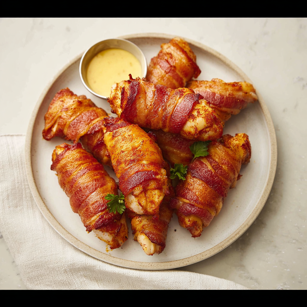 Easy Crispy Bacon-Wrapped Chicken Bites Top Recipe
