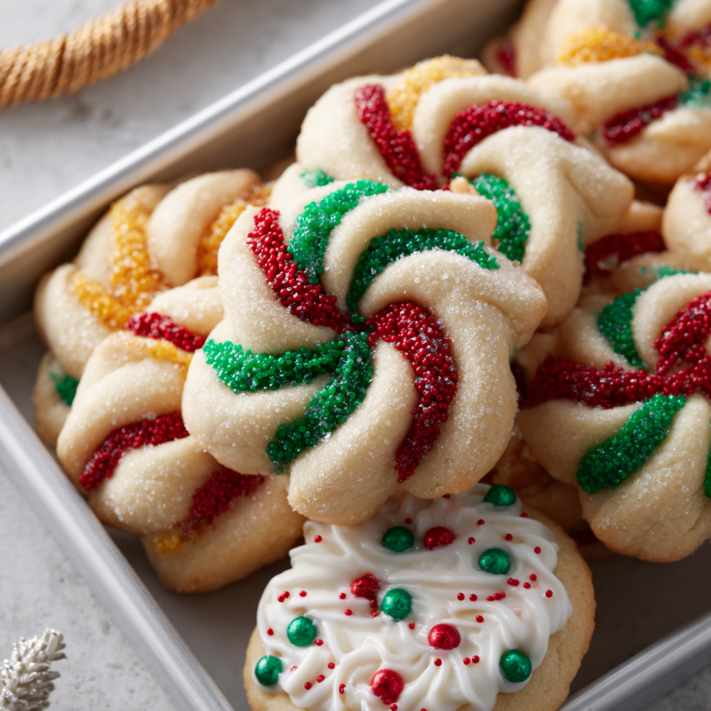 Easy & Festive Almond-Orange Christmas Cookies