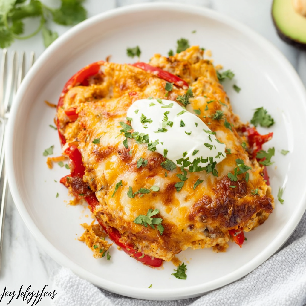 Easy & Healthy Chicken Fajita Bake: One Pan Recipe