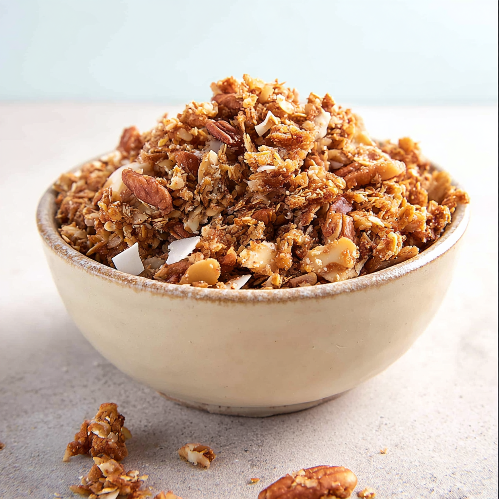 Easy Keto Peanut Butter Granola Crunch! Best Recipe