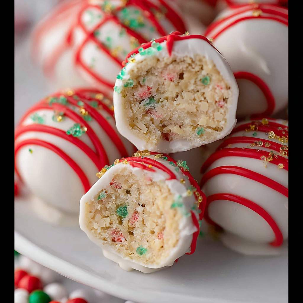 Festive No-Bake Tree Cake Truffles Dessert Recipe!
