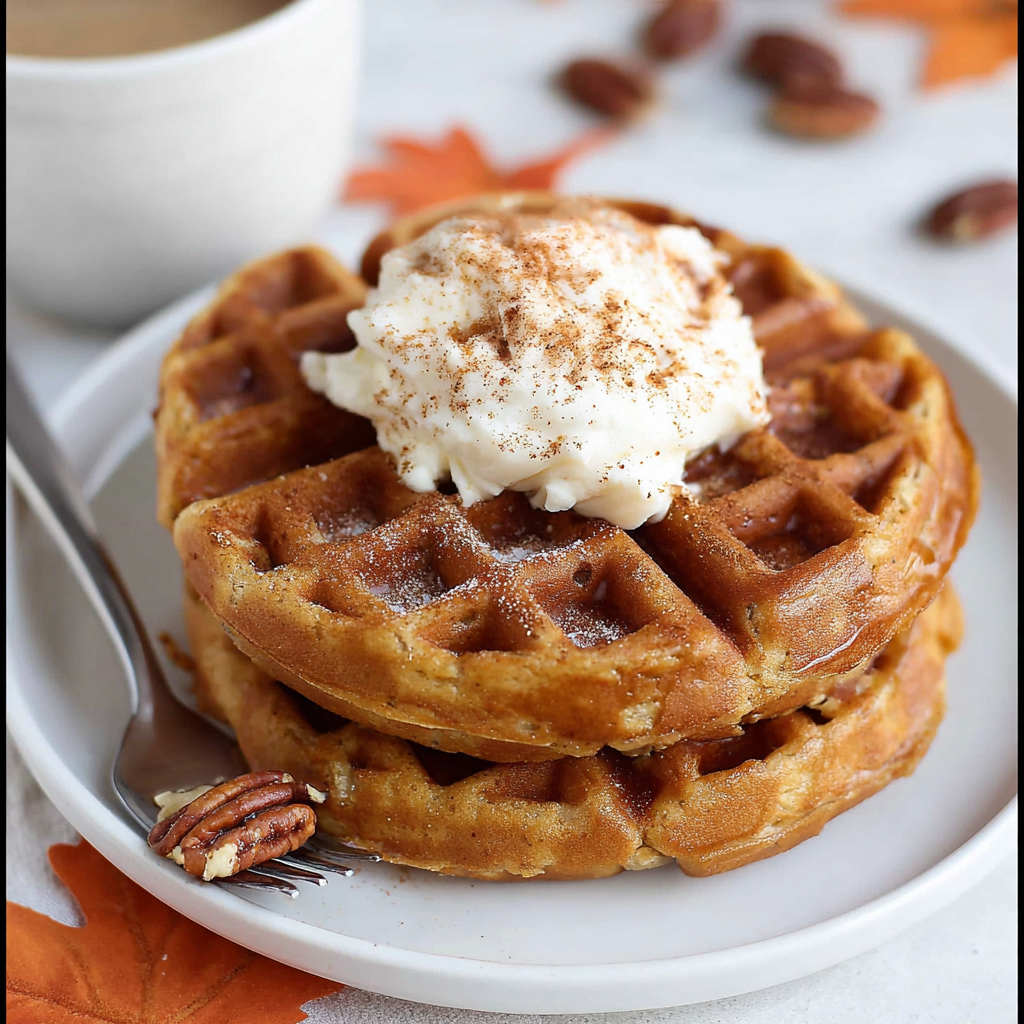 Healthy Keto Pumpkin Waffles Recipe - Quick & Easy