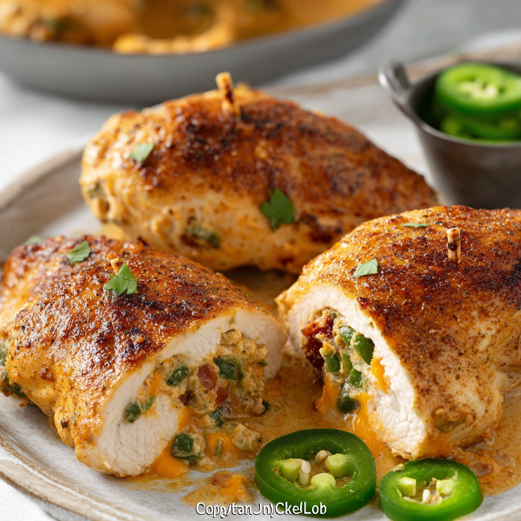 Healthy Stuffed Jalapeño Chicken Poppers for You!