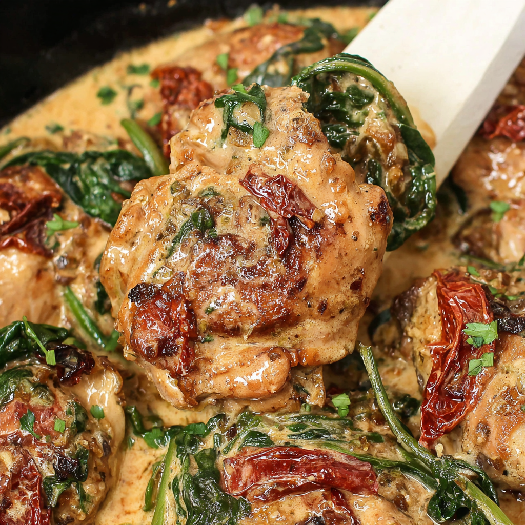 Homemade Creamy Tuscan Slow Cooker Chicken Recipe