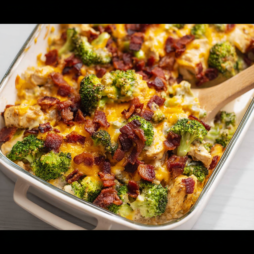 Keto Chicken Bacon Ranch Casserole: Easy, Cheesy!