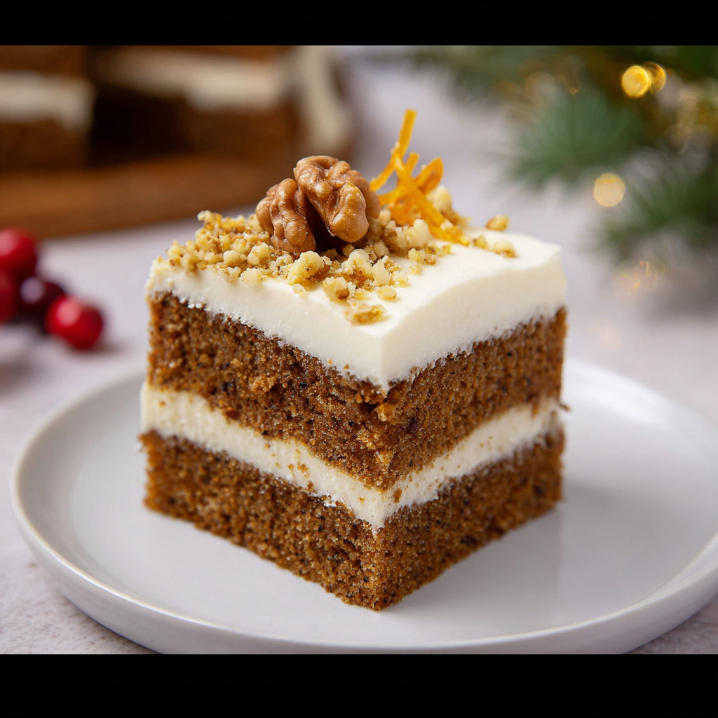 Keto Gingerbread Cake w/ Mascarpone Frosting!