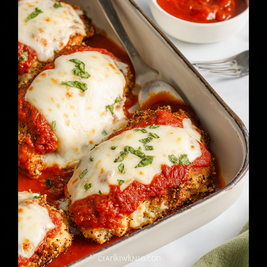 Oven Baked Chicken Parmesan: Easy Family Recipe!