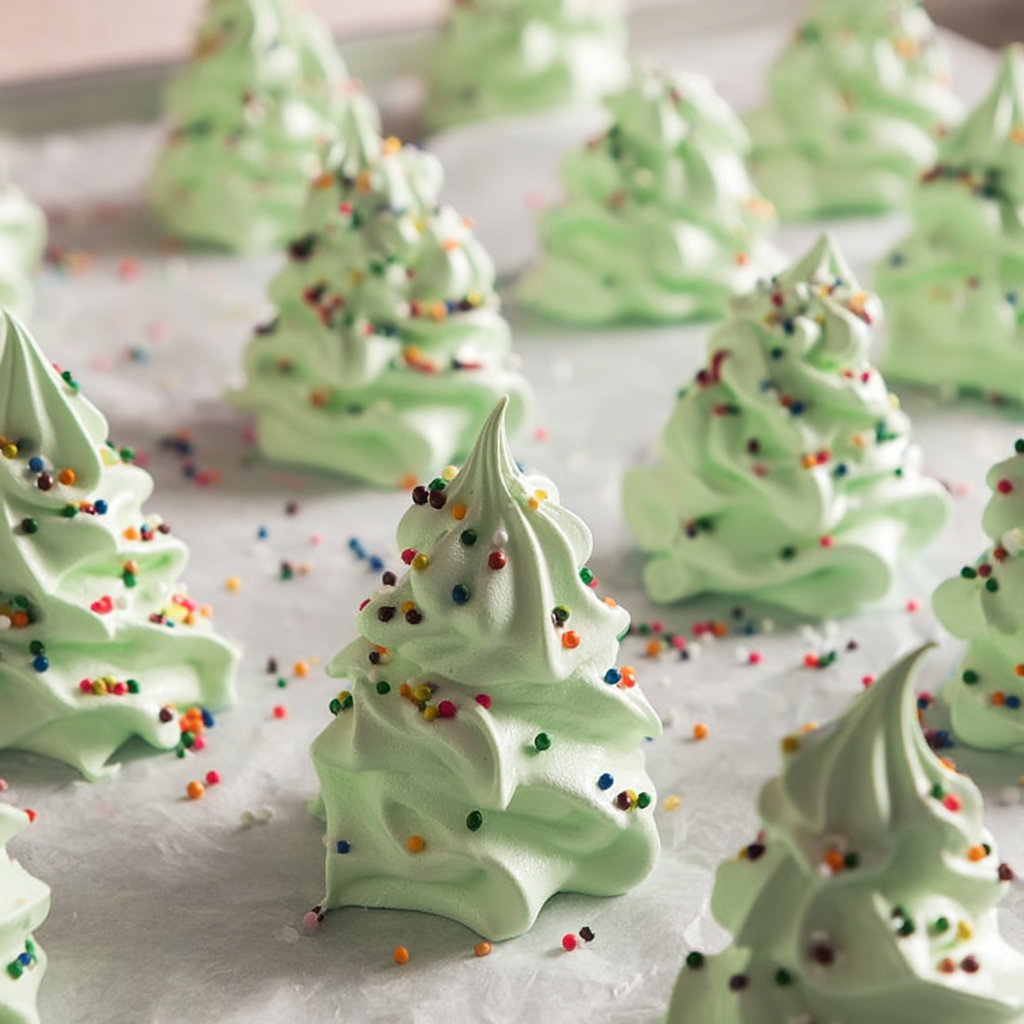 Perfect Festive Meringue Christmas Trees Recipe