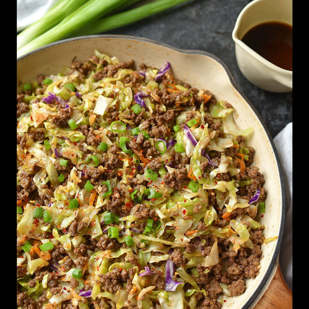 Quick & Easy Low-Carb Egg Roll in a Bowl Recipe