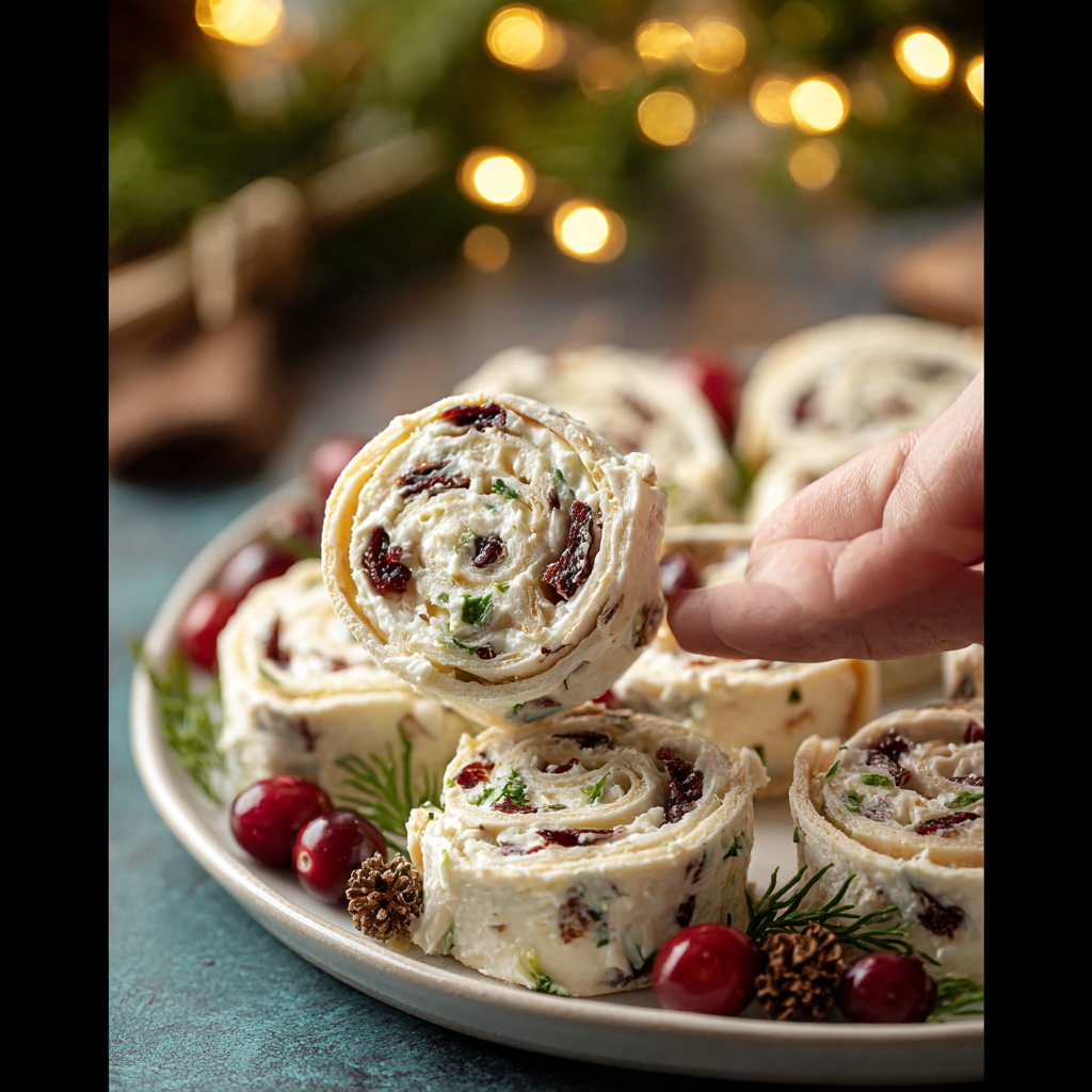 Savory Christmas Cranberry Roll Ups: Our Recipe!