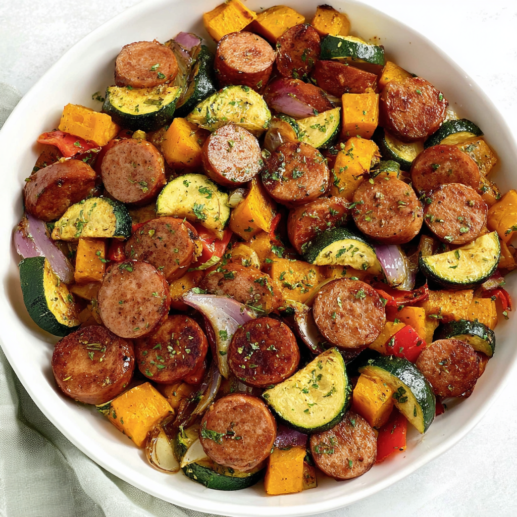 Sheet Pan Sausage and Veggie Roast: One-Pan Meal