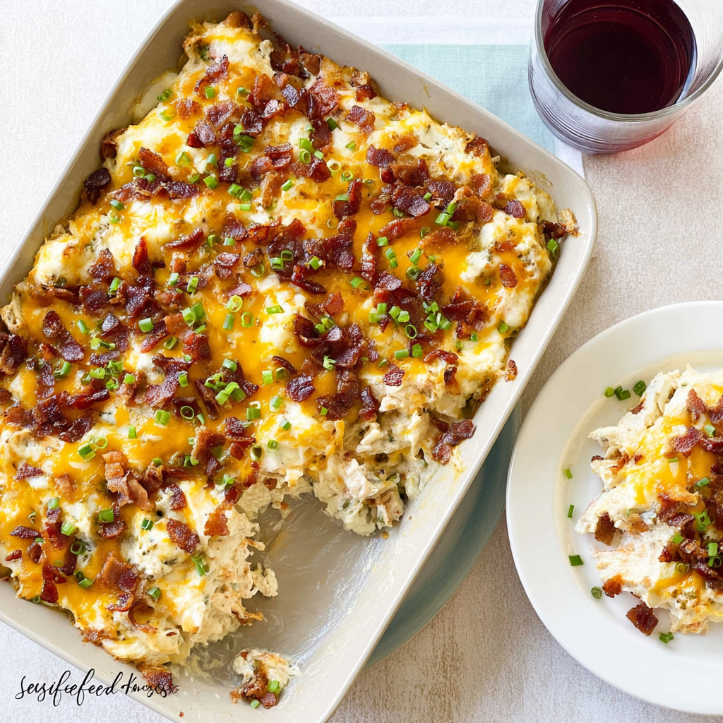 Simple & Delicious Keto Chicken & Cauliflower Bake