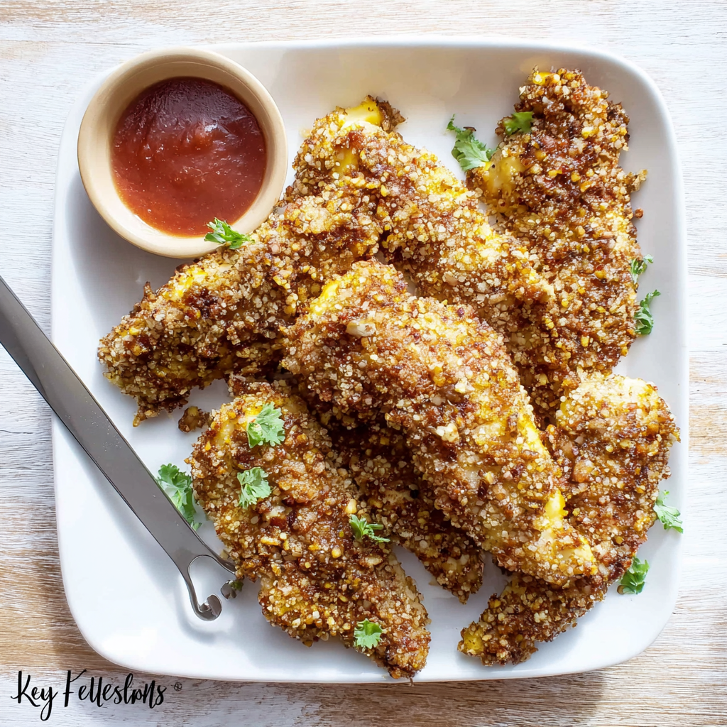 The Best Crispy Pecan Crusted Chicken Tenders Recipe!
