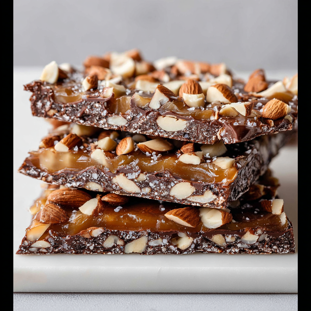 Ultimate Crispy Almond Toffee Brownie Delight!