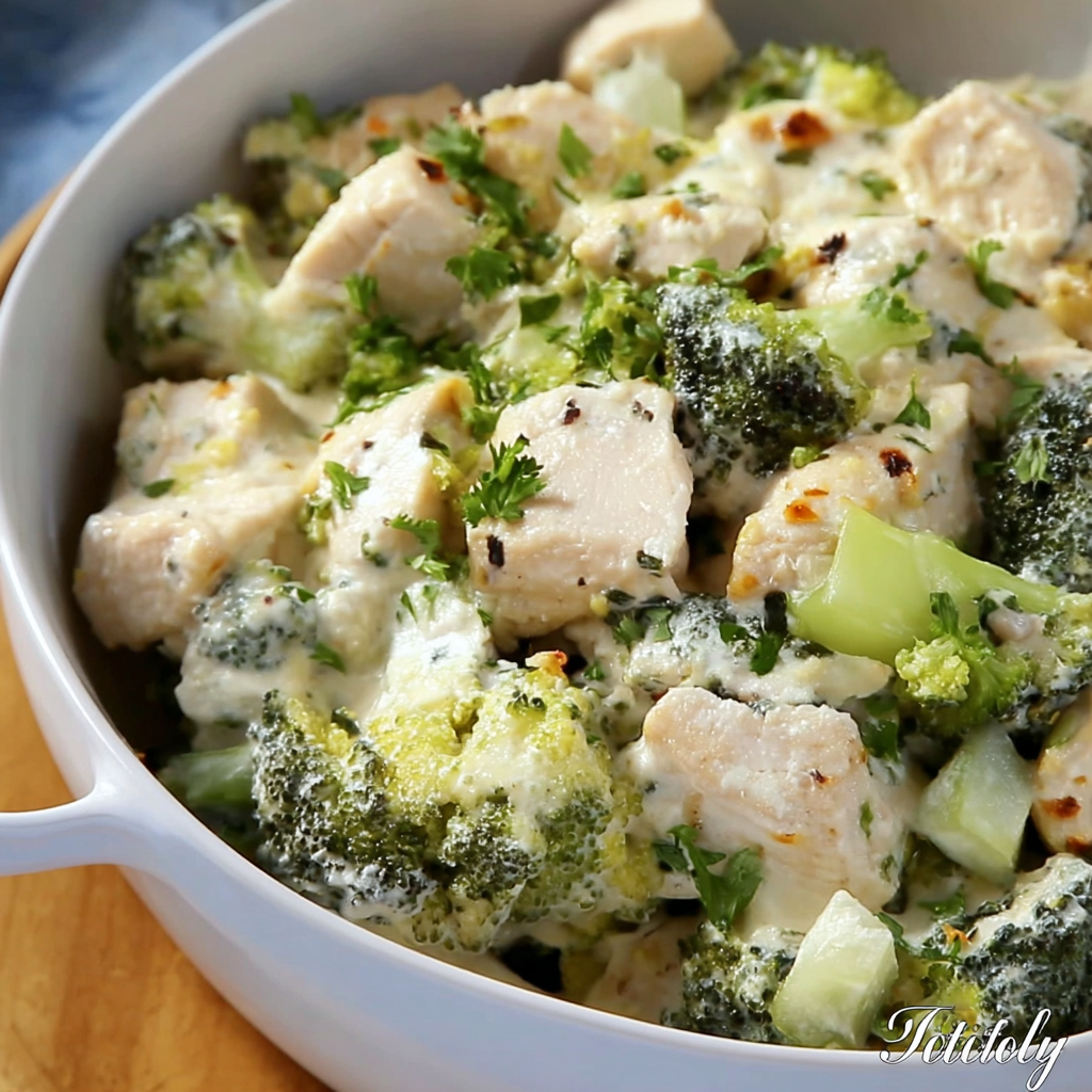 Your Perfect Creamy Keto Chicken Alfredo Bake!