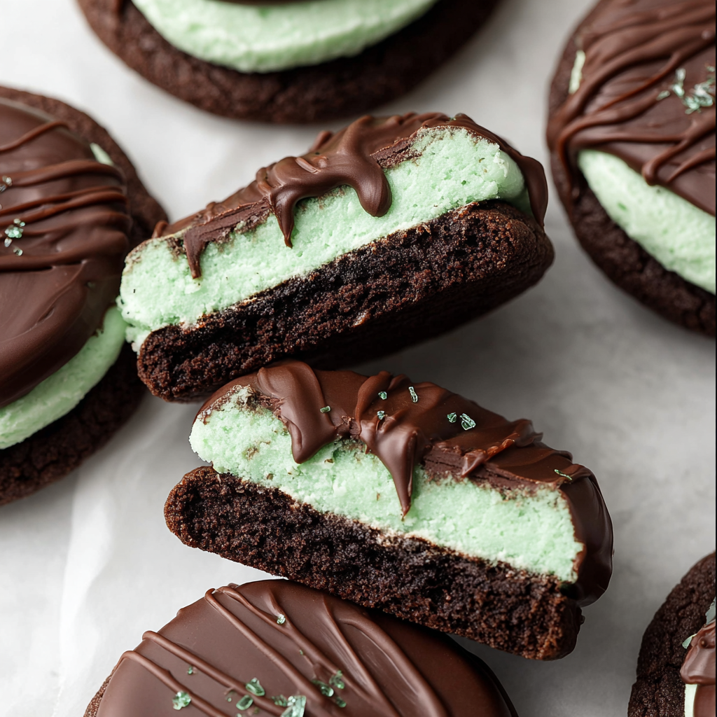 Christmas Chocolate Mint Dream Cookies! Recipe Yum