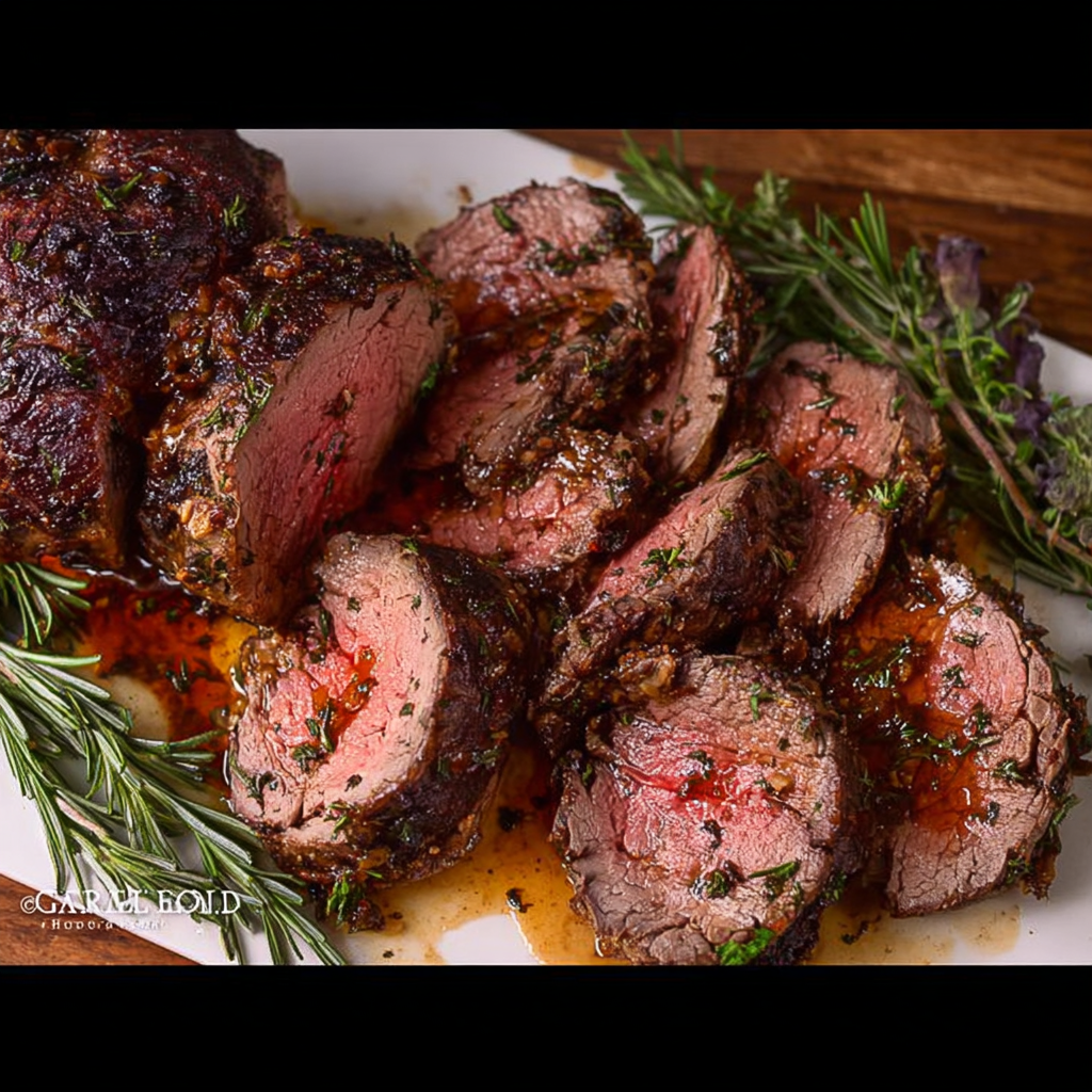 Christmas Garlic Butter Beef Tenderloin Feast