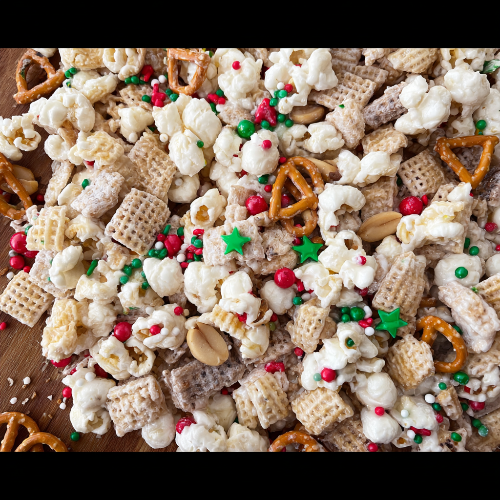 Delicious & Easy Festive Reindeer Snack Mix Recipe!