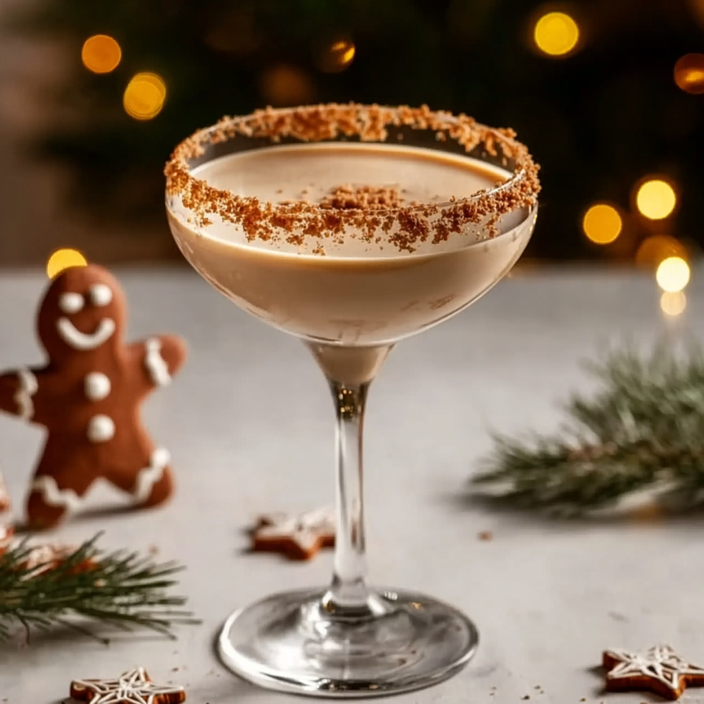 Delicious Easy & Light Gingerbread Martini Recipe!
