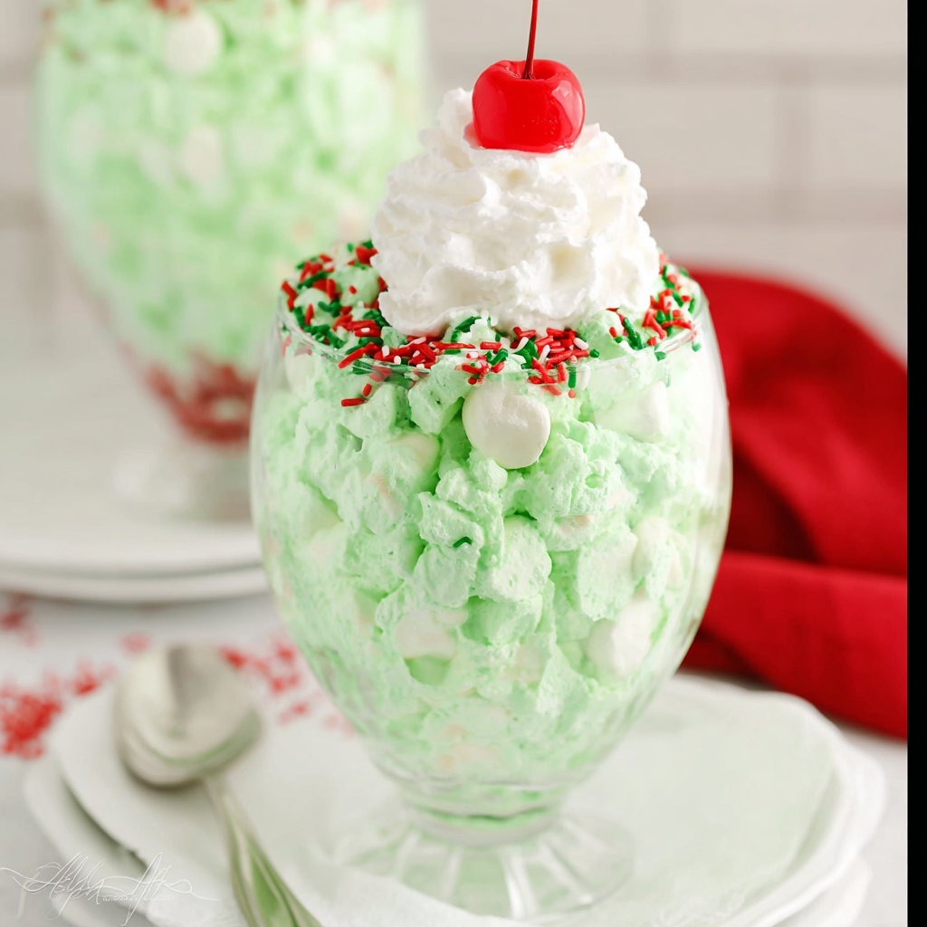 Delicious Wholesome Grinch Green Fluff Easy Recipe