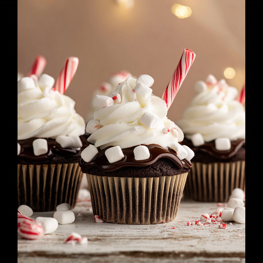 Delightful Christmas Hot Chocolate Cupcakes Recipe