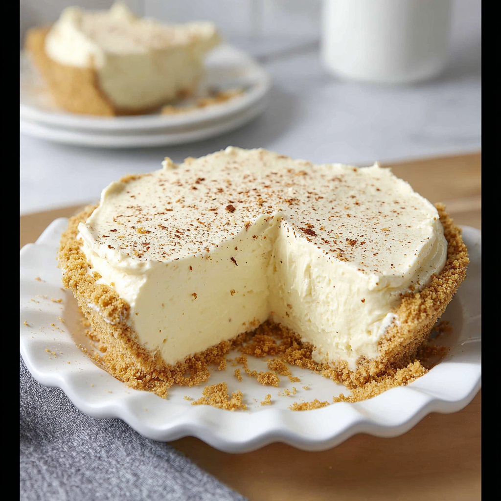 Delightful No Bake Eggnog Pie Recipe for Holidays