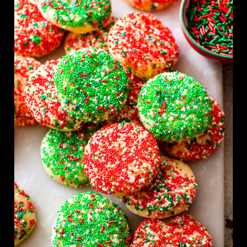 Easy Christmas Sprinkle Cookies Recipe: Delicious!