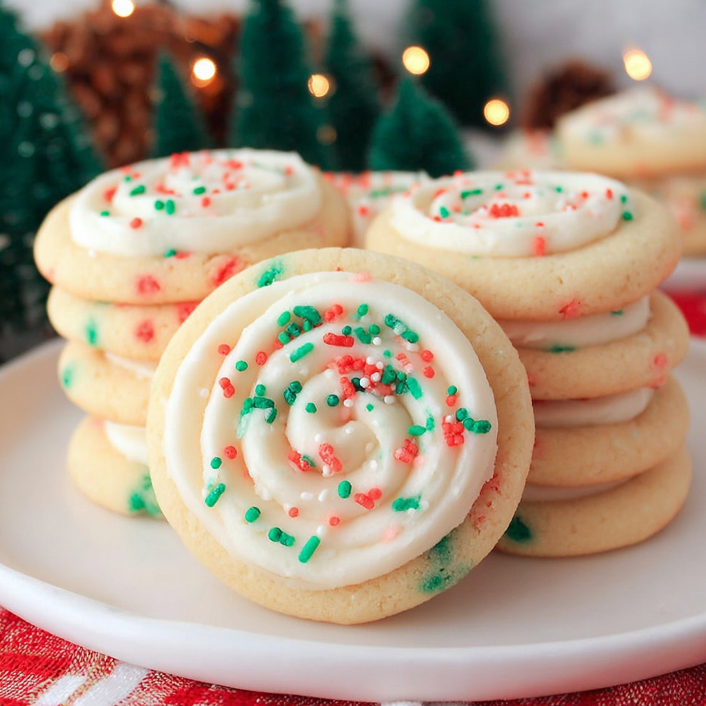 Easy Christmas Sugar Cookies w/ CC Frosting Recipe